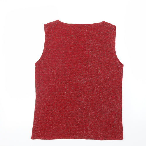 Eternal Womens Red   Basic Blouse Size 12