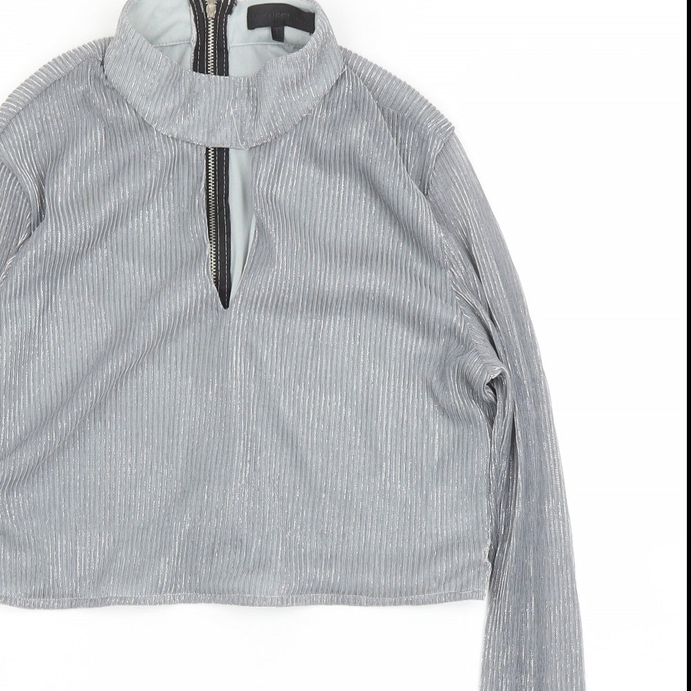 Love Other Things Womens Silver   Basic Blouse Size S