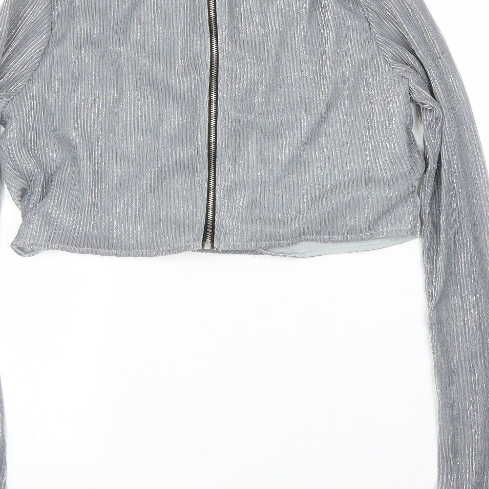 Love Other Things Womens Silver   Basic Blouse Size S