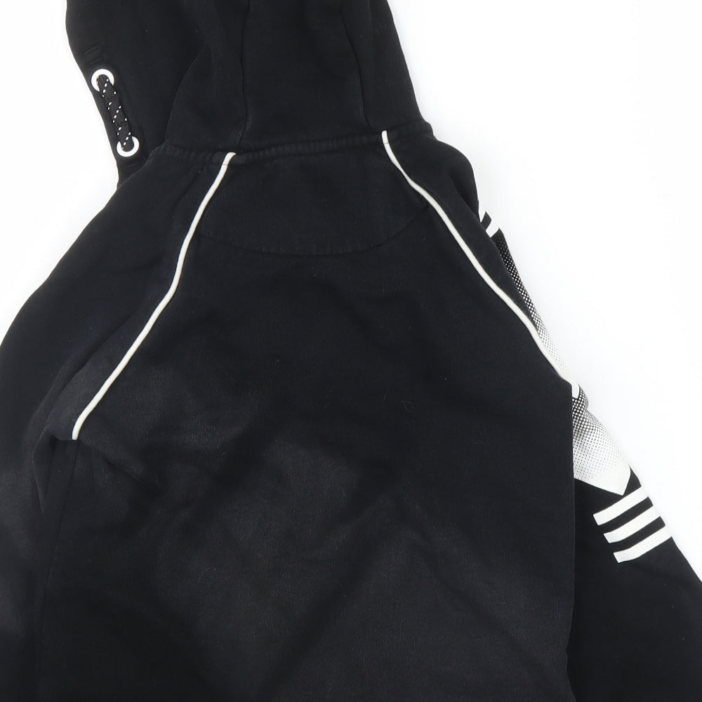 Nutmeg Boys Black   Full Zip Hoodie Size 7 Years