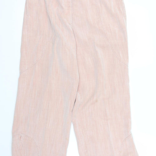 Elton Womens Pink   Capri Trousers Size 12 L22 in
