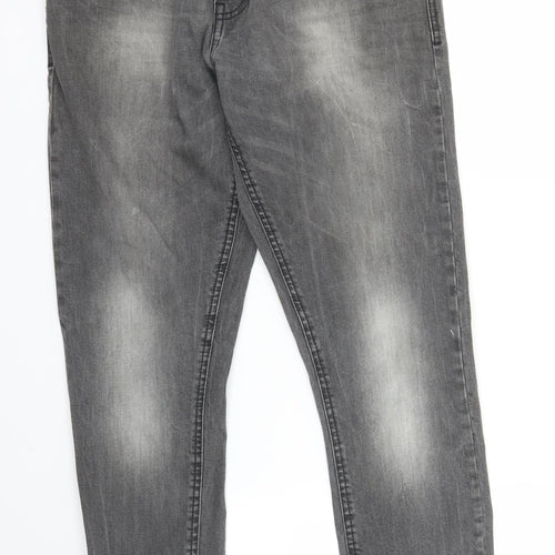 Peacocks Mens Grey   Straight Jeans Size 34 in L32 in