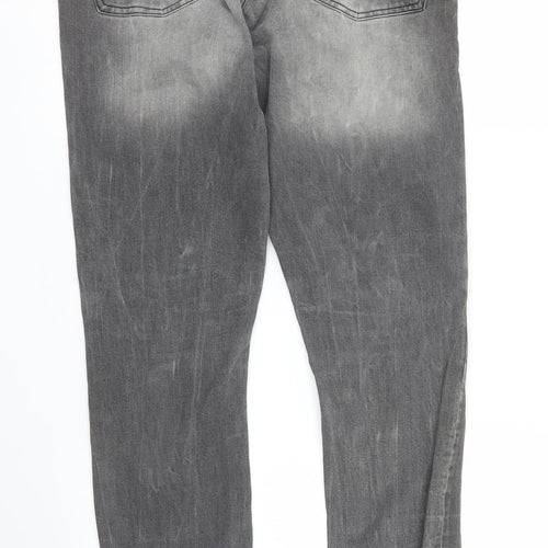 Peacocks Mens Grey   Straight Jeans Size 34 in L32 in