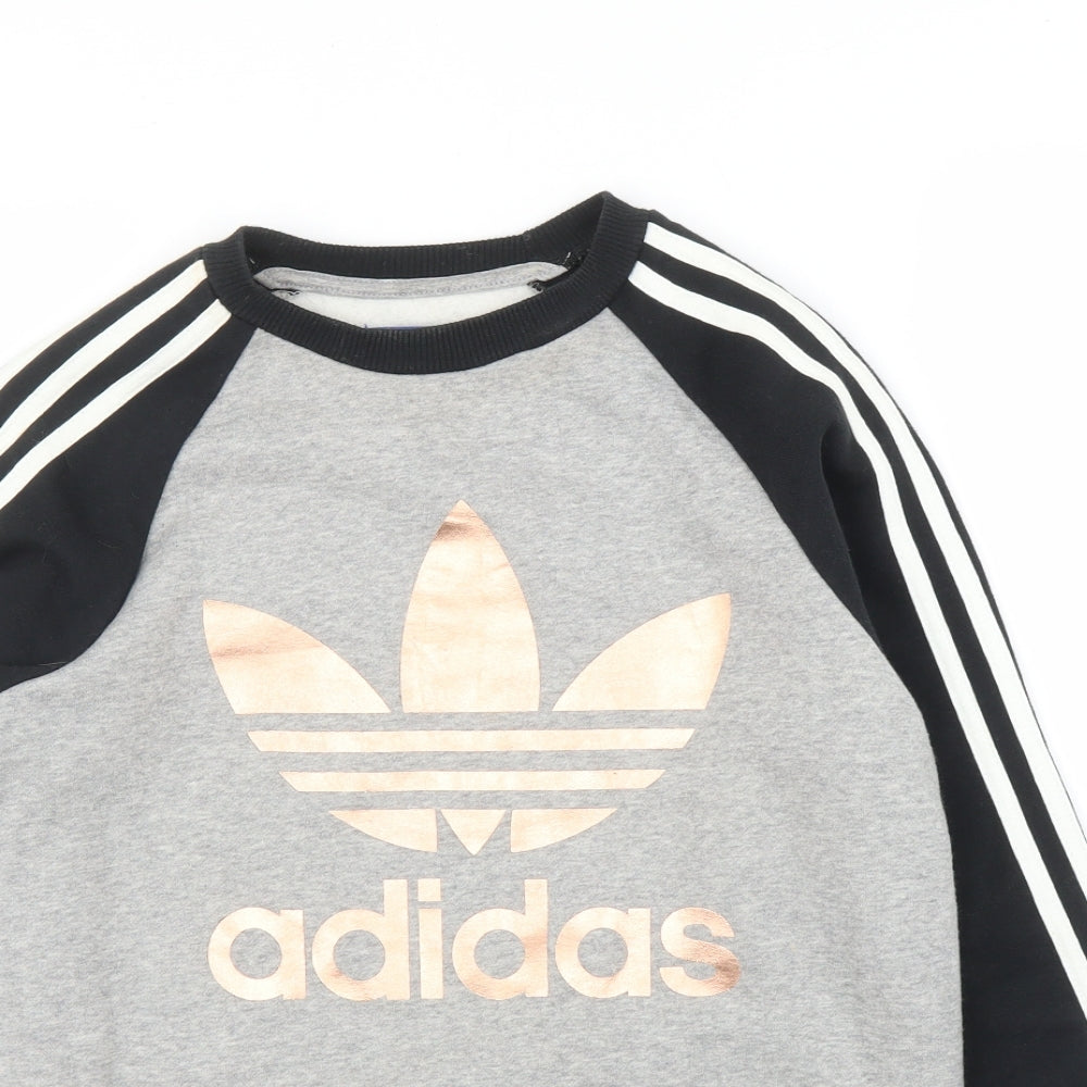 adidas Womens Grey   Pullover Jumper Size 10