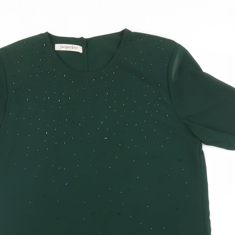 Jacqes Vert Womens Green   Basic Blouse Size 10