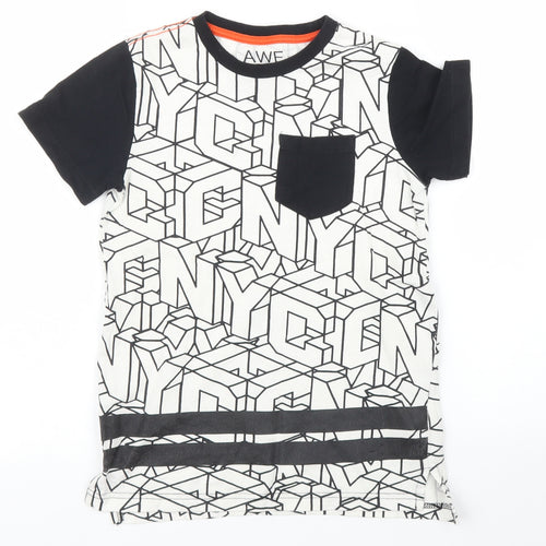F&F Boys White   Basic T-Shirt Size 5 Years