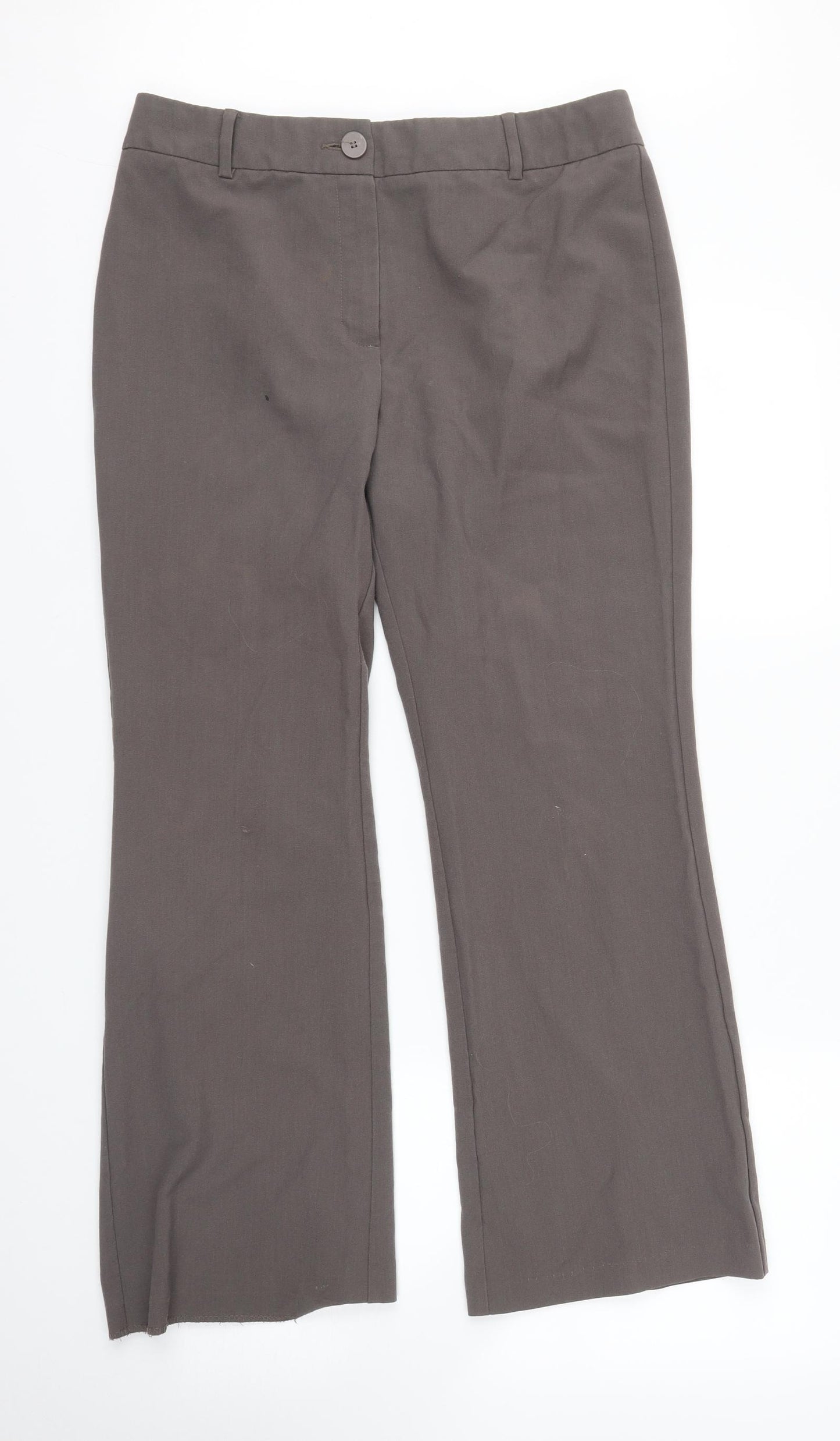 M&S Womens Brown   Trousers  Size 12 L26 in