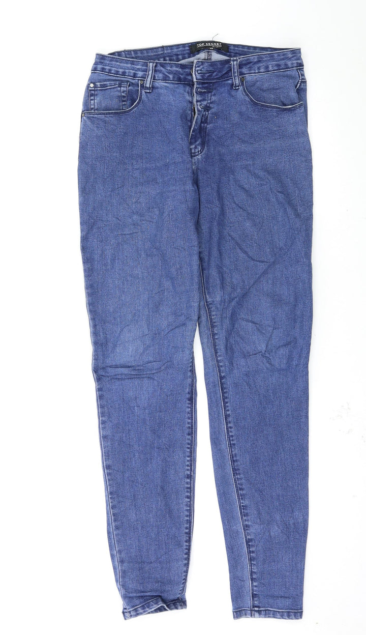 Top Secret Womens Blue   Skinny Jeans Size 12 L30 in