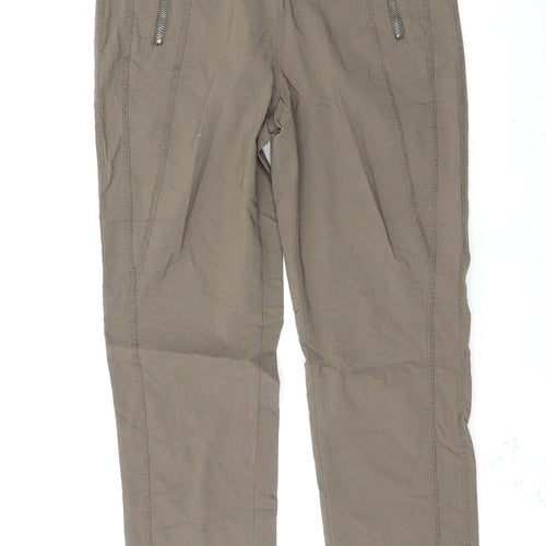 Mingel Womens Brown   Trousers  Size 10 L26 in