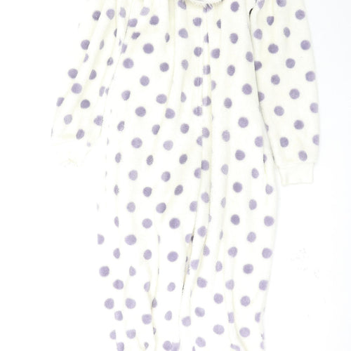Dorothy Perkins Womens White Polka Dot  Top One Piece Size M