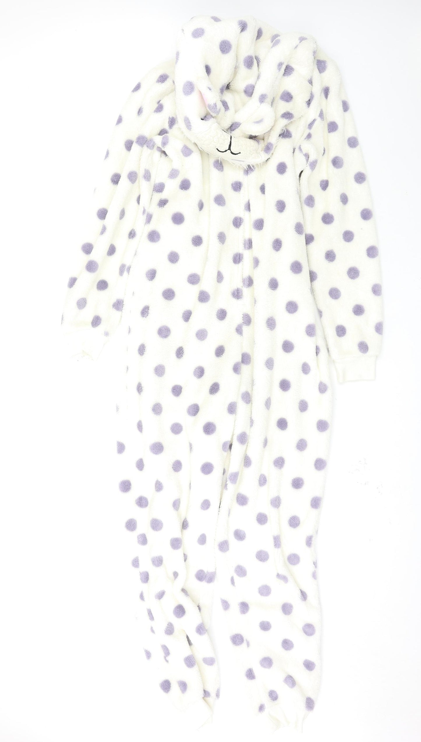 Dorothy Perkins Womens White Polka Dot  Top One Piece Size M