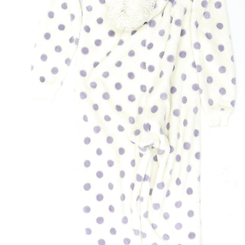 Dorothy Perkins Womens White Polka Dot  Top One Piece Size M