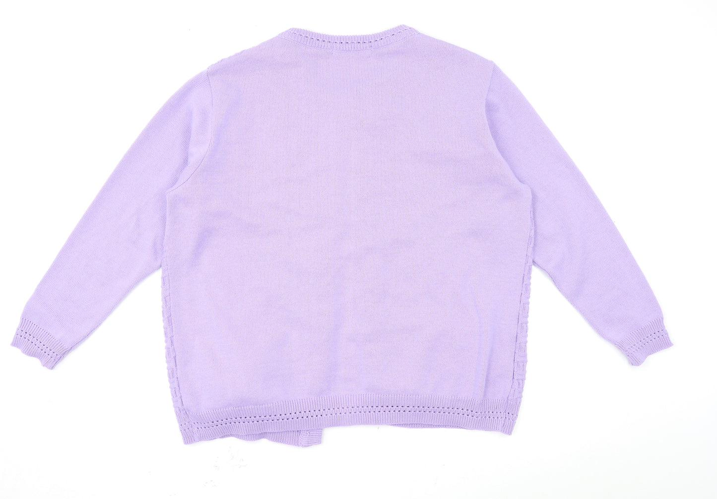 EWM Womens Purple   Cardigan Jumper Size XL