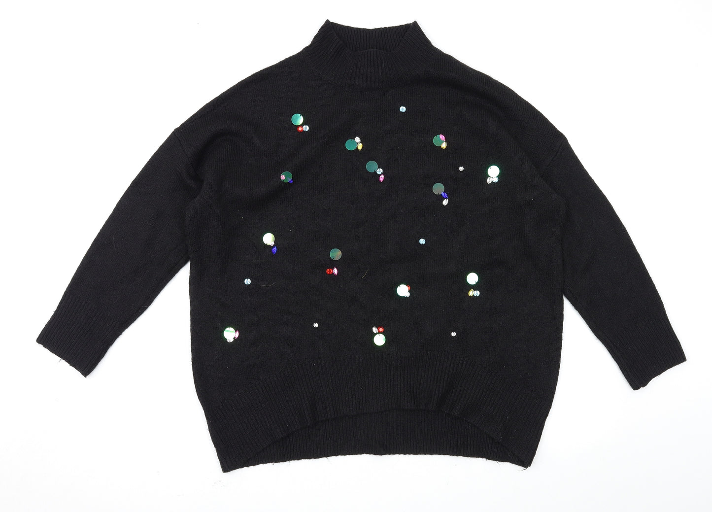 F&F Womens Black   Pullover Jumper Size 16