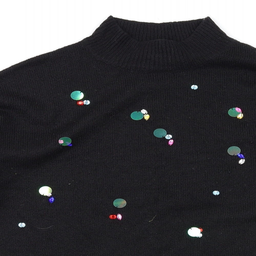 F&F Womens Black   Pullover Jumper Size 16