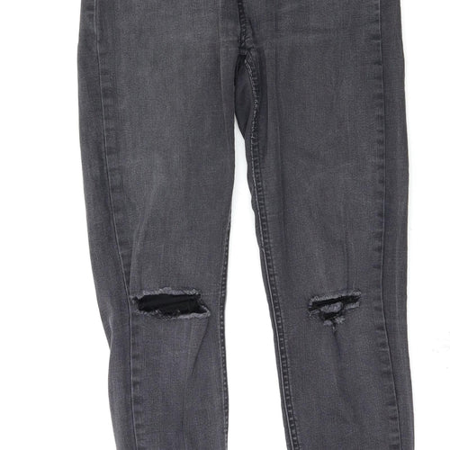 Pull&Bear Womens Black   Skinny Jeans Size 10 L26 in