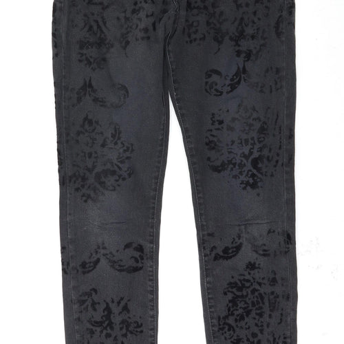 Leana Woman Womens Black   Straight Jeans Size 10 L28 in