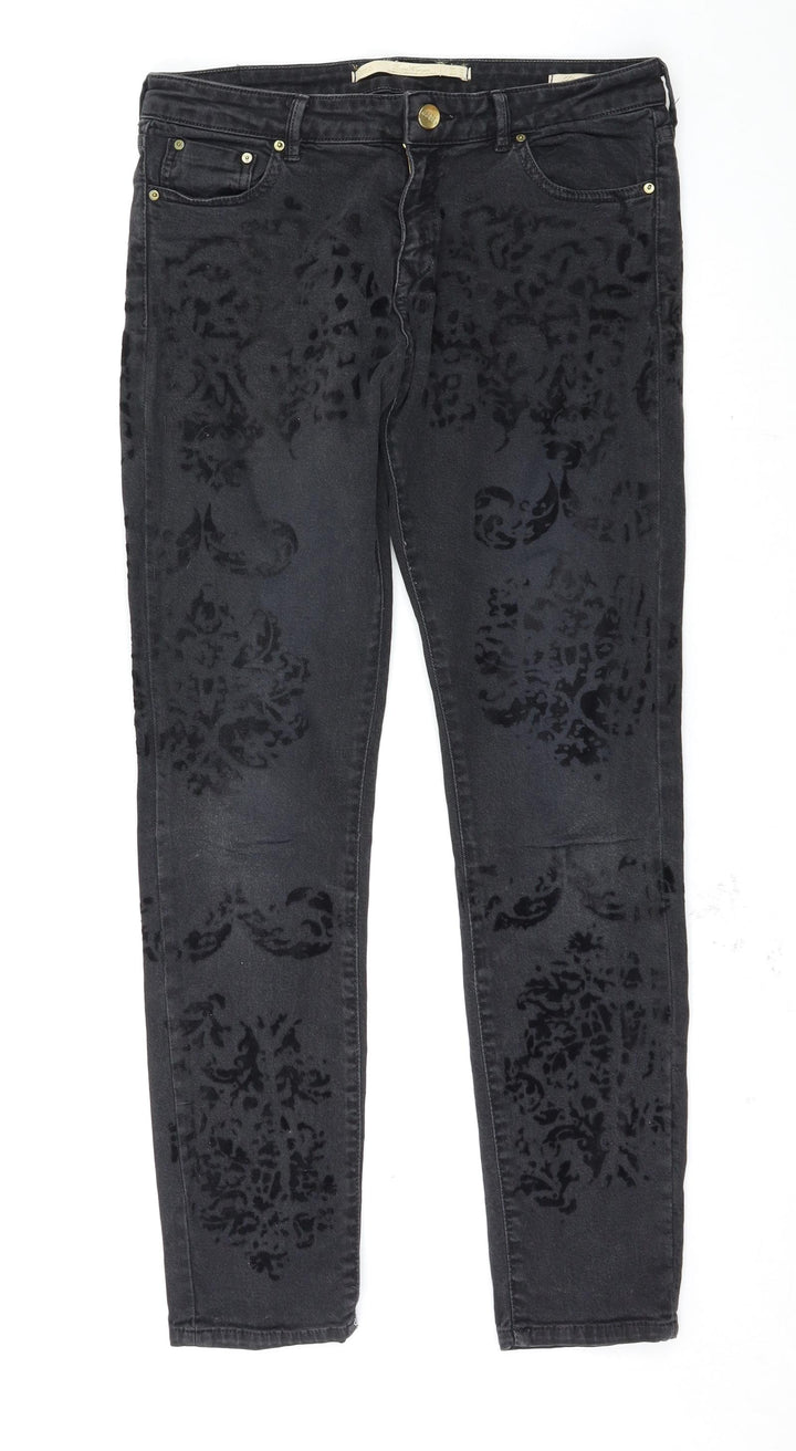 Leana Woman Womens Black Straight Jeans Size 10 L28 in