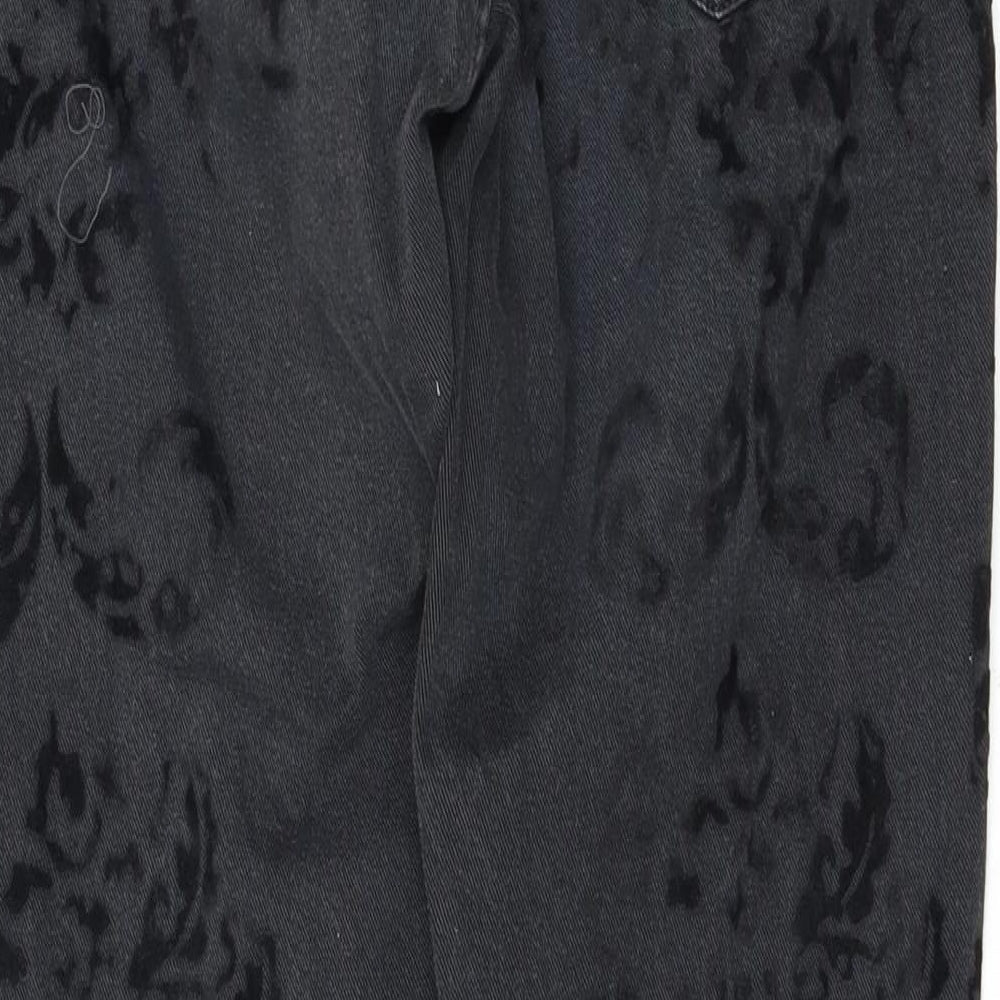 Leana Woman Womens Black   Straight Jeans Size 10 L28 in