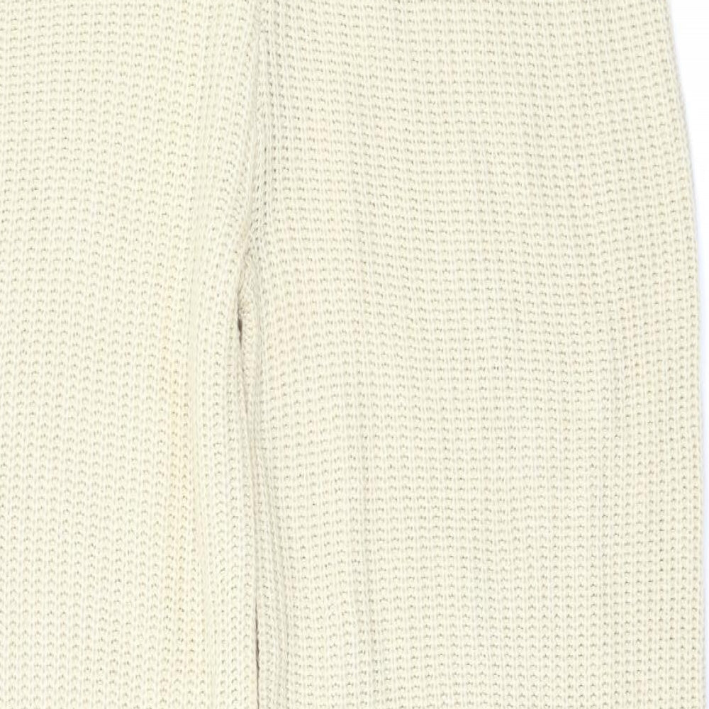 Boohoo Womens Beige   Trousers  Size L L30 in