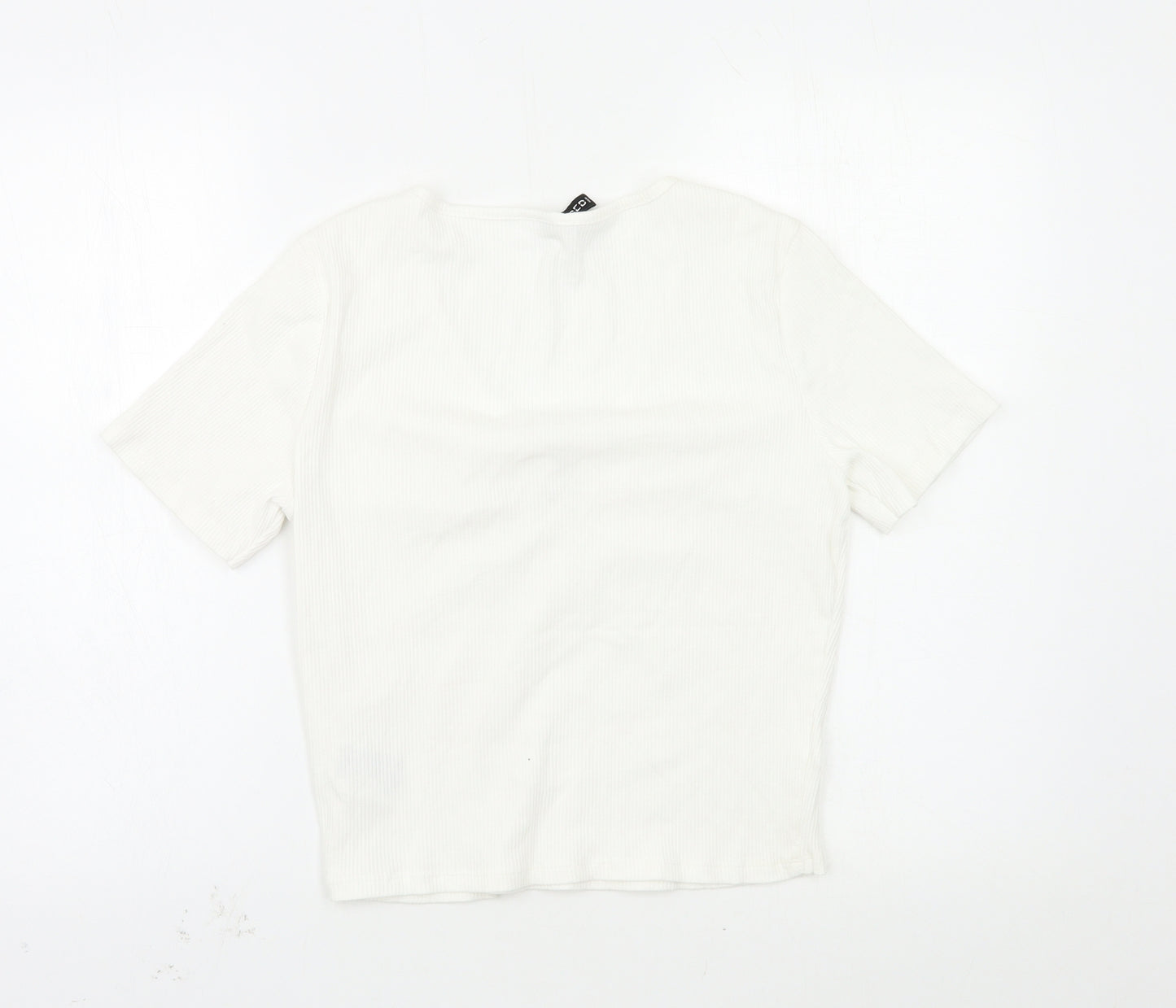 H&M Womens White   Basic T-Shirt Size L