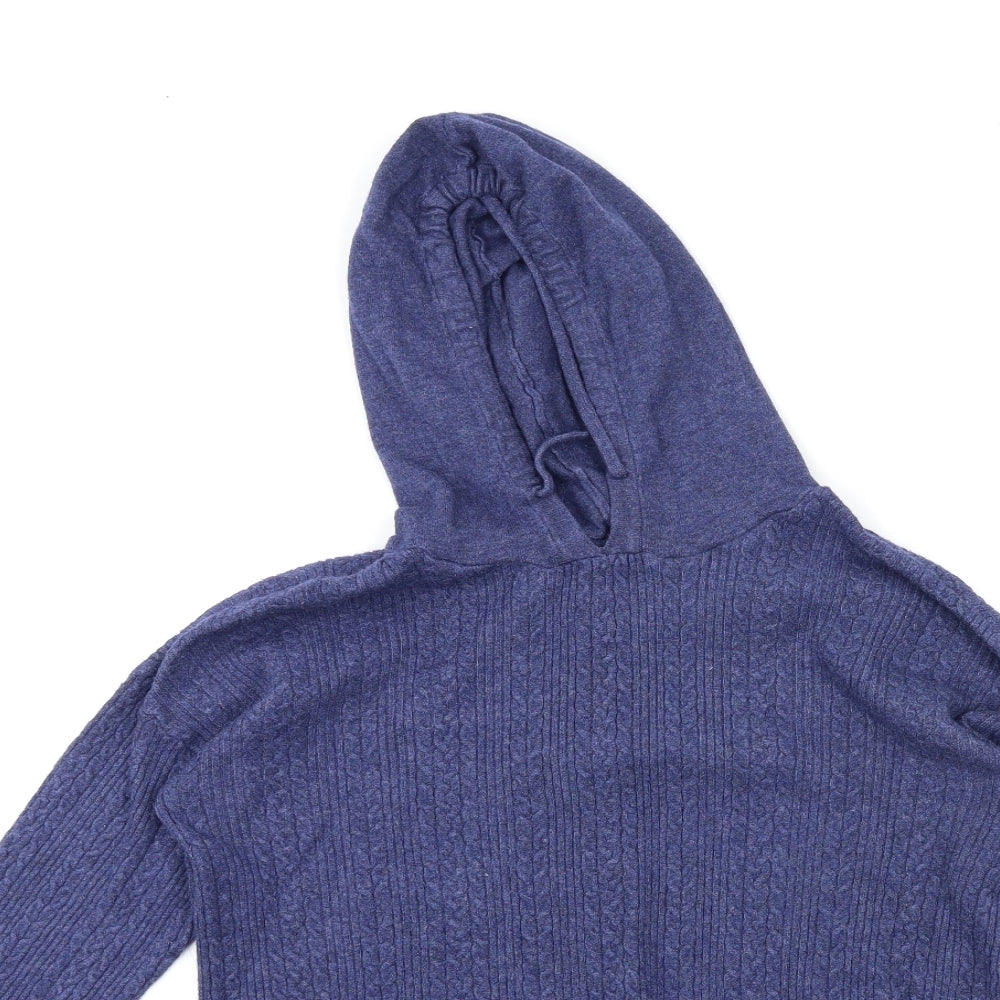 Matalan Womens Blue   Pullover Hoodie Size M