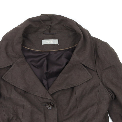 Wallis Womens Brown   Jacket  Size 14