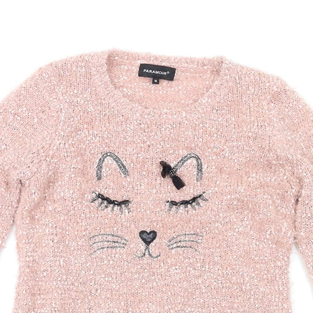 paramour Womens Pink   Pullover Jumper Size M