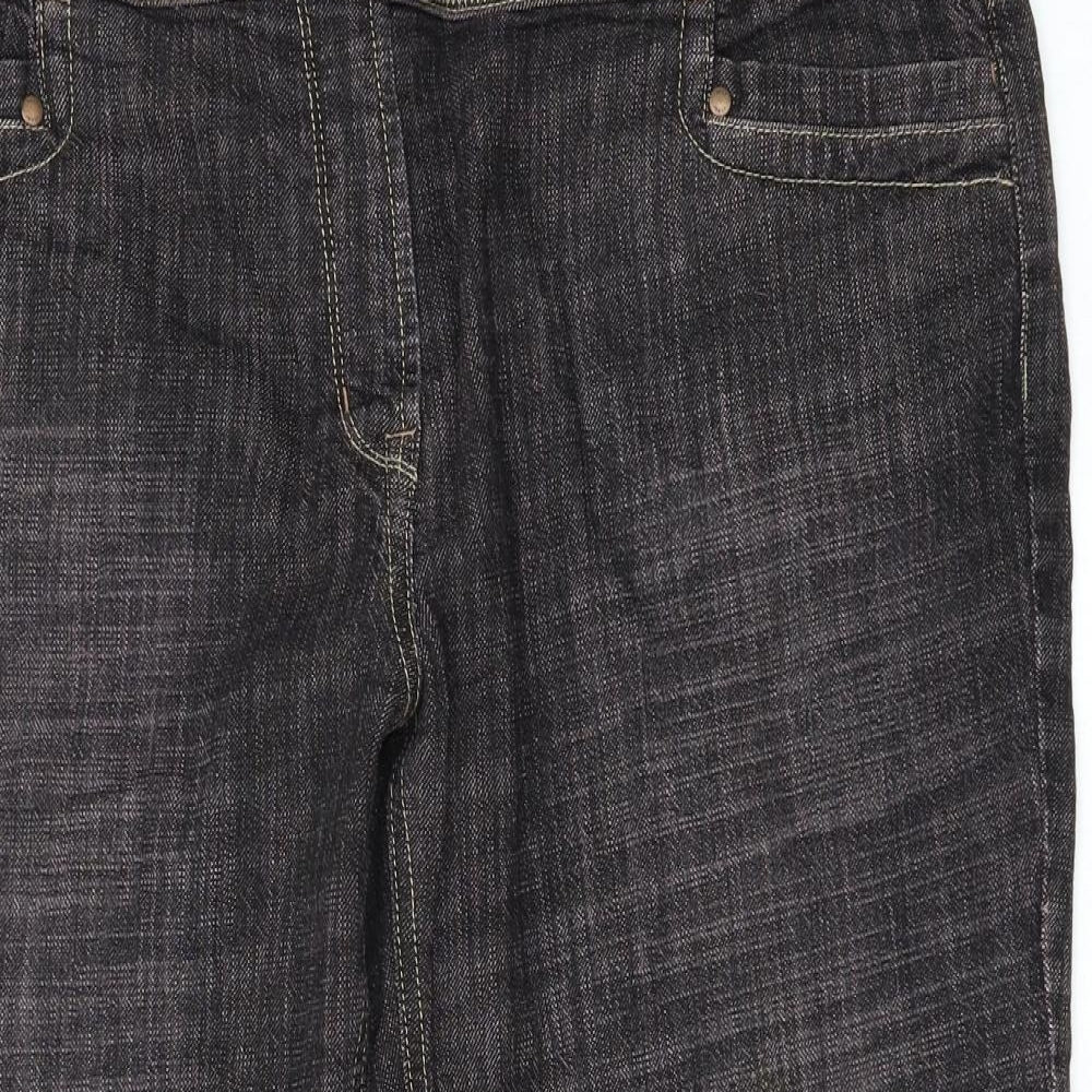 NEXT Womens Black   Cropped Jeans Size 18 L24 in