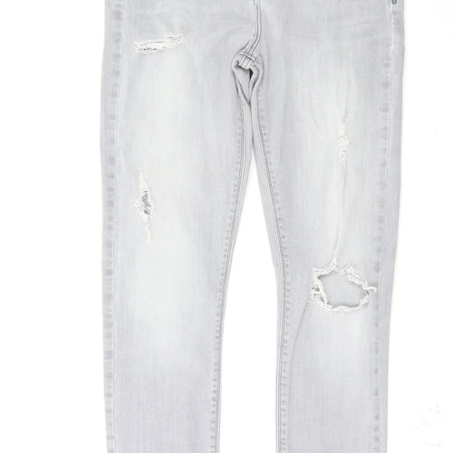 River Island Womens Grey   Skinny Jeans Size 12 L28 in