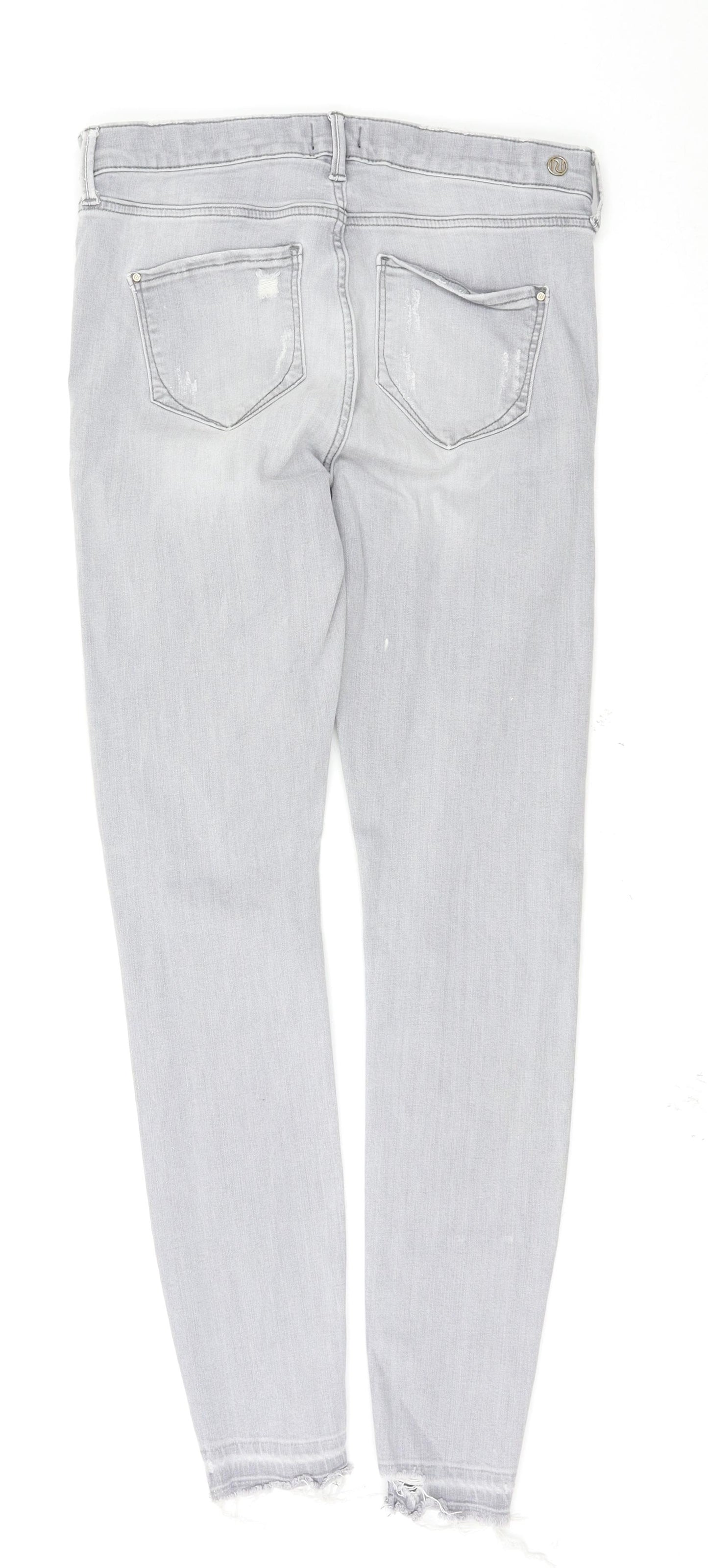 River Island Womens Grey   Skinny Jeans Size 12 L28 in