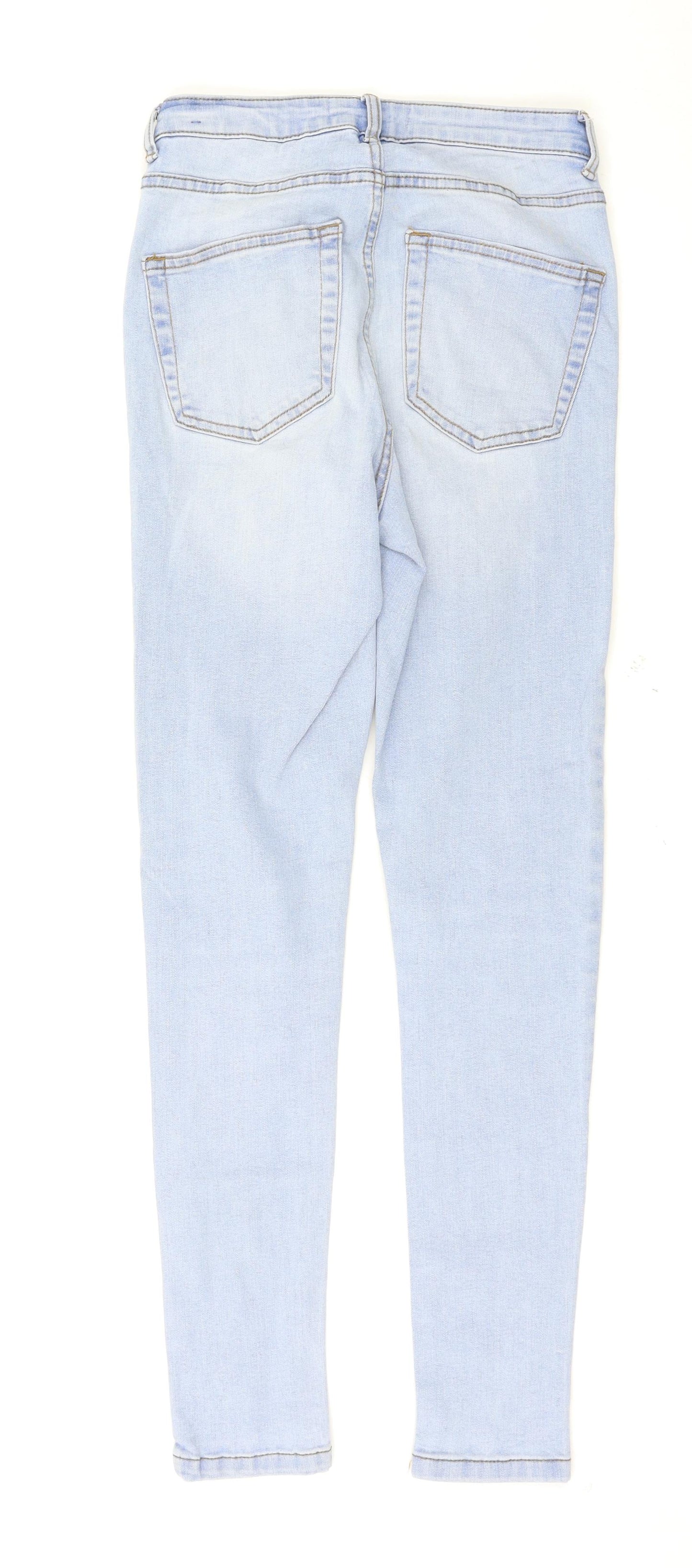 Denim & Co. Womens Blue   Skinny Jeans Size 10 L28 in