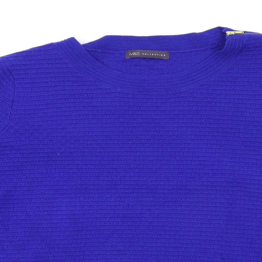 Marks and Spencer Womens Blue   Pullover Jumper Size 22