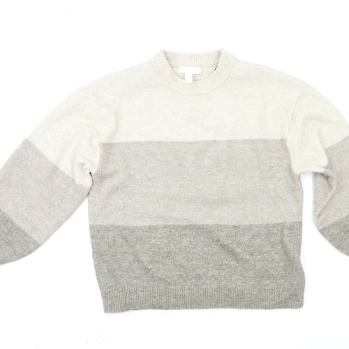 H&M Womens Beige   Pullover Jumper Size XS