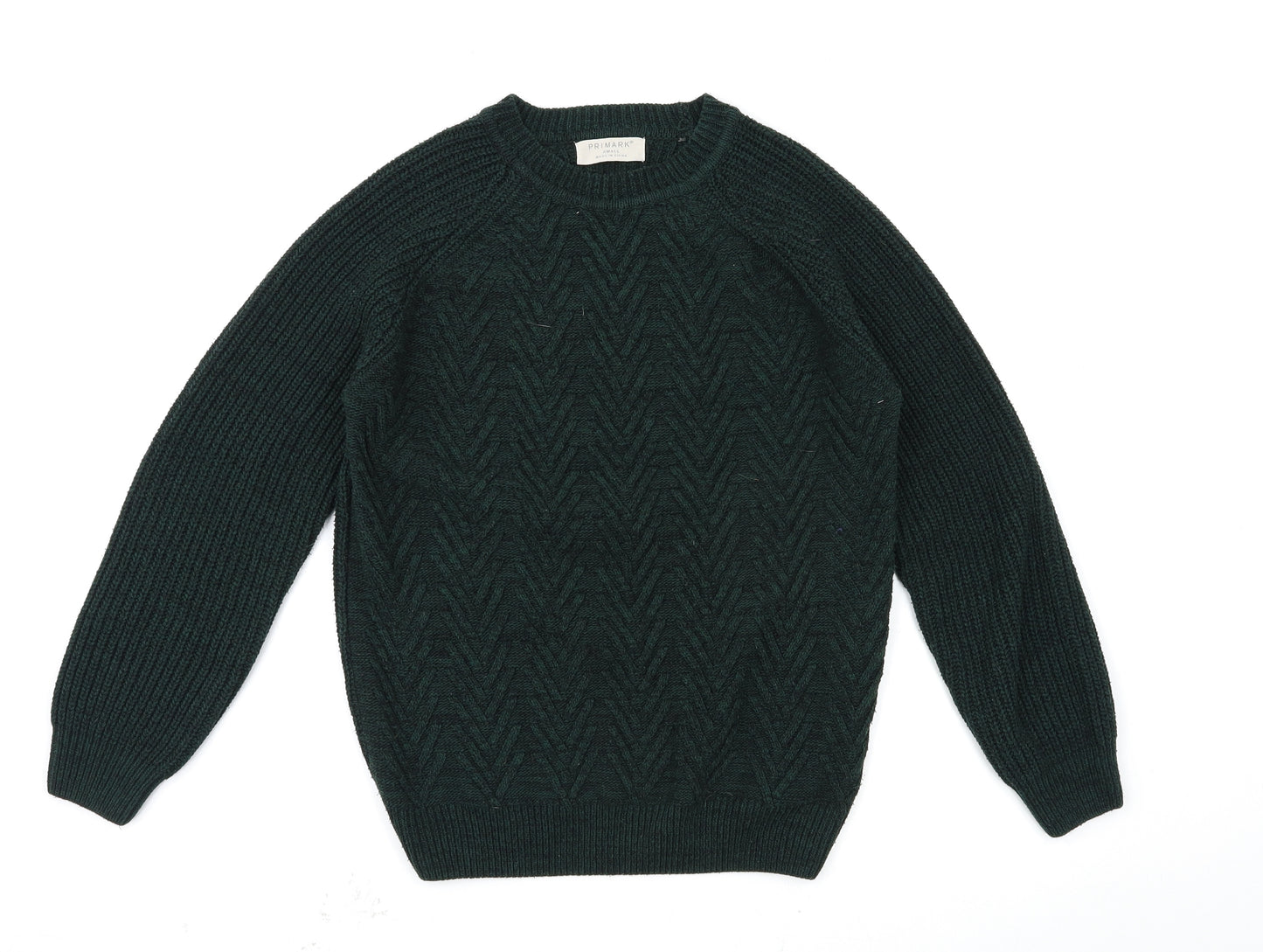 Primark Mens Green   Pullover Jumper Size S