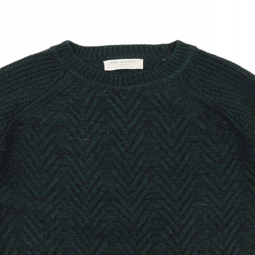 Primark Mens Green   Pullover Jumper Size S