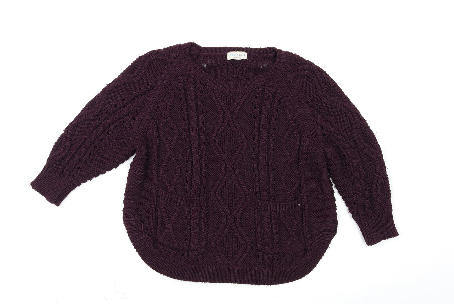 Marks and Spencer Womens Purple   Pullover Jumper Size 14
