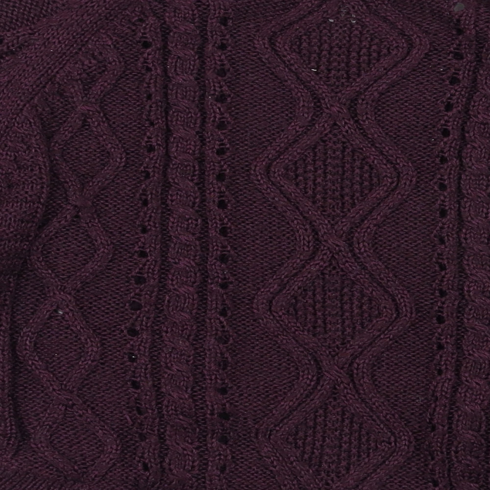 Marks and Spencer Womens Purple   Pullover Jumper Size 14