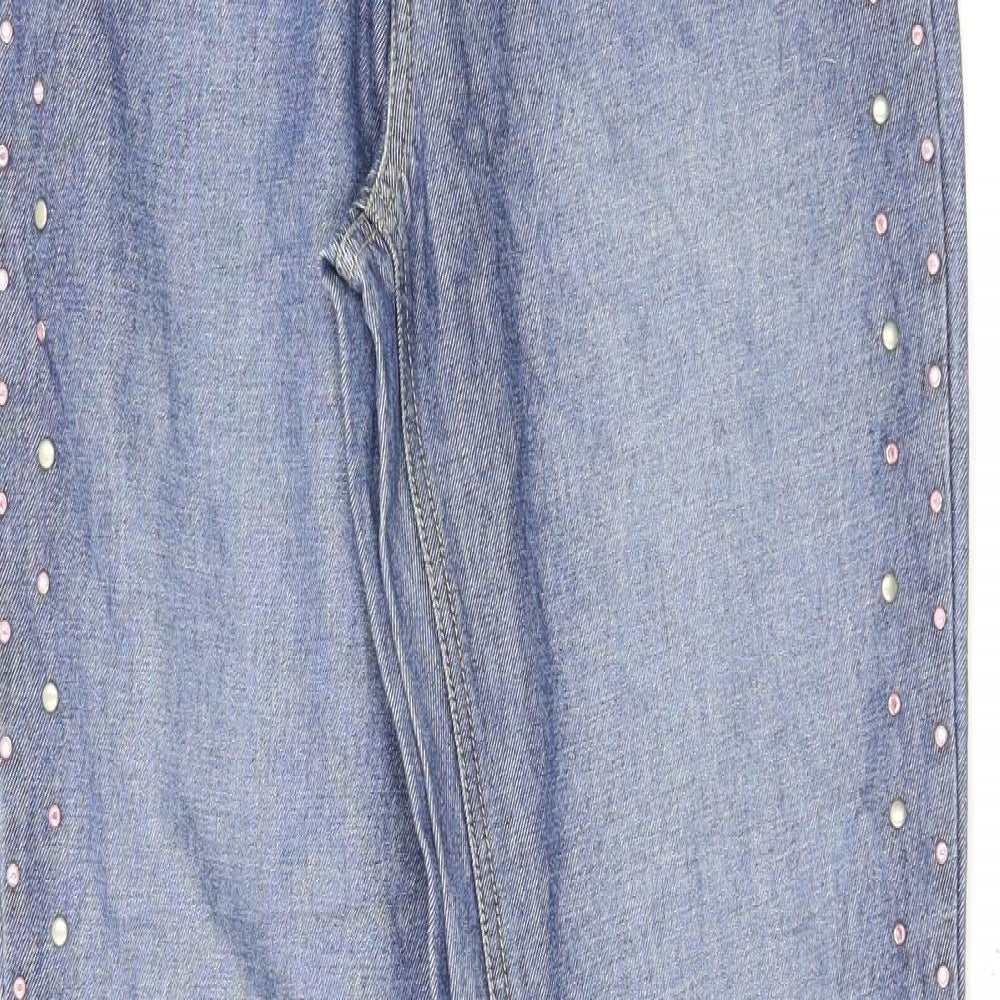 Western Trading Womens Blue   Flared Jeans Size 12 L33 in