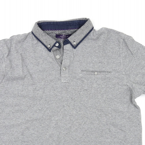 George Mens Grey    Polo Size L