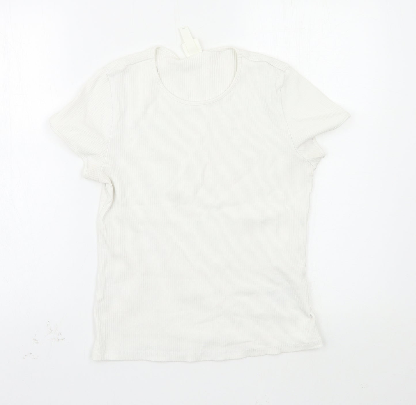 H&M Womens White   Basic T-Shirt Size L