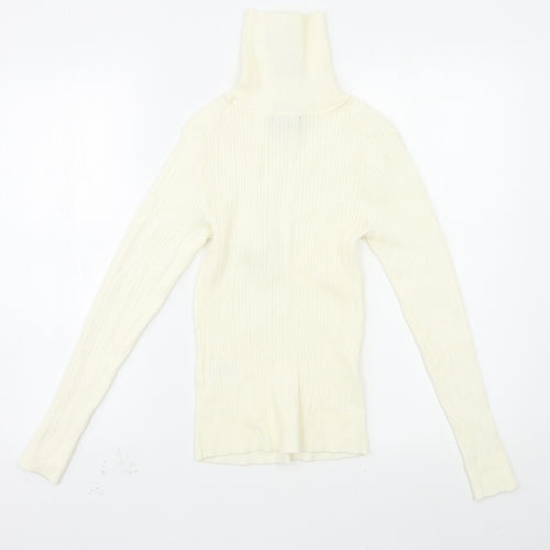 Primark Womens White   Pullover Jumper Size M