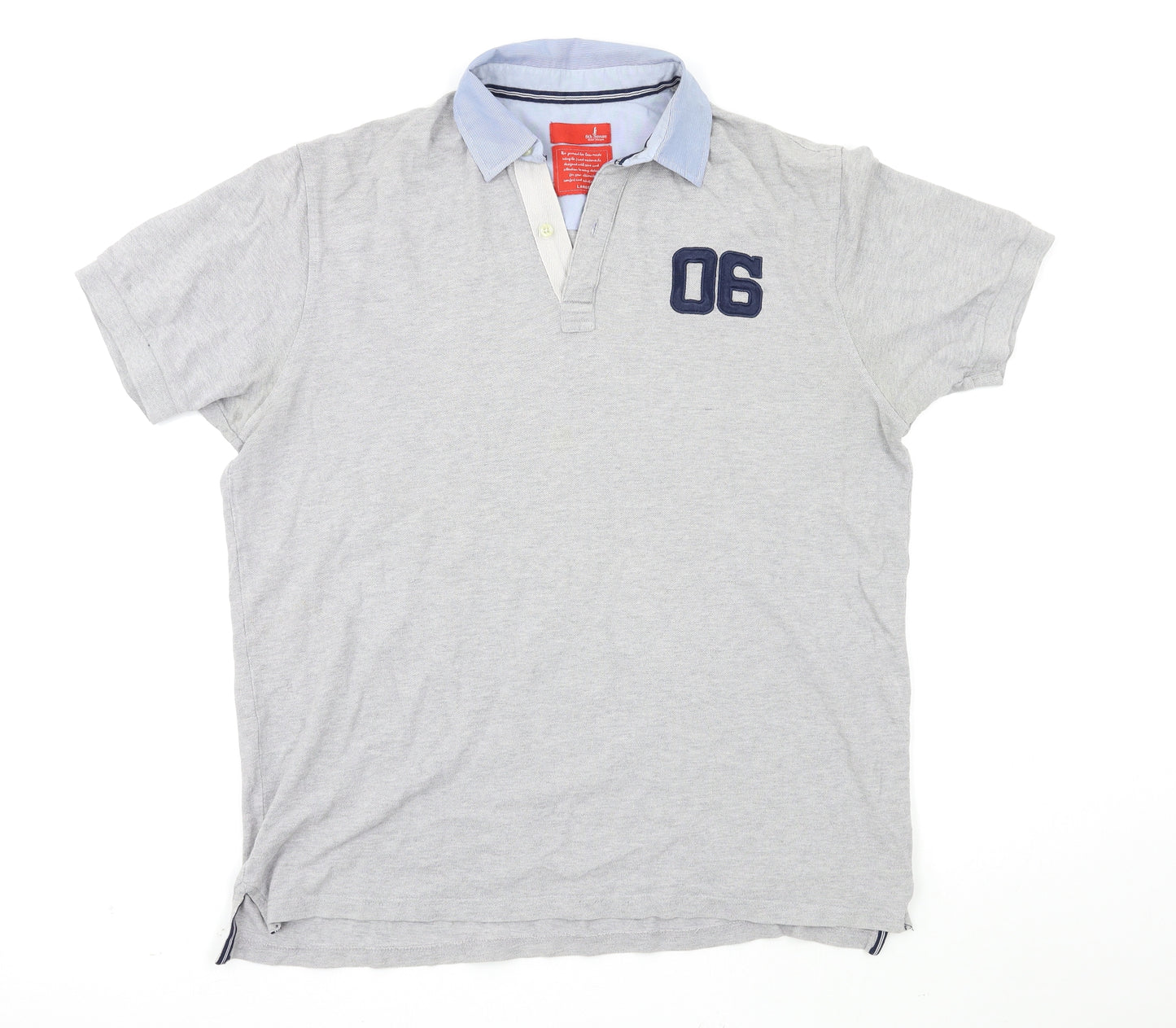 6th Sense Mens Grey    Polo Size L