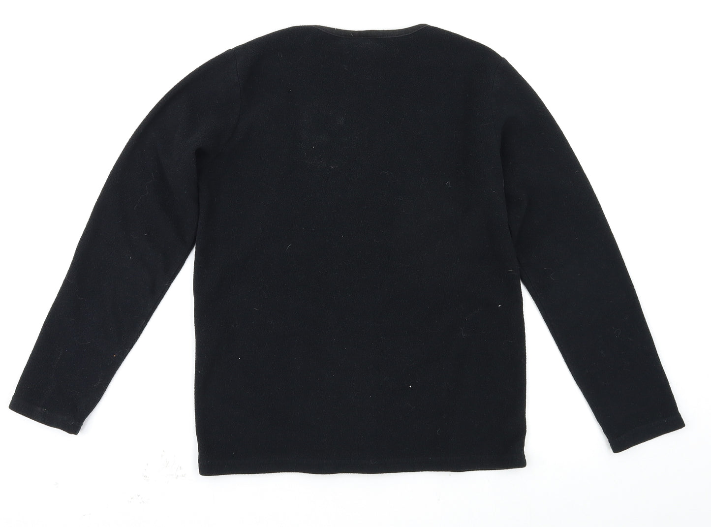 Primark Boys Black  Fleece Pullover Jumper Size 12-13 Years