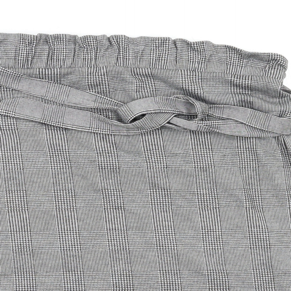 George Womens Grey Check  Mini Skirt Size 18