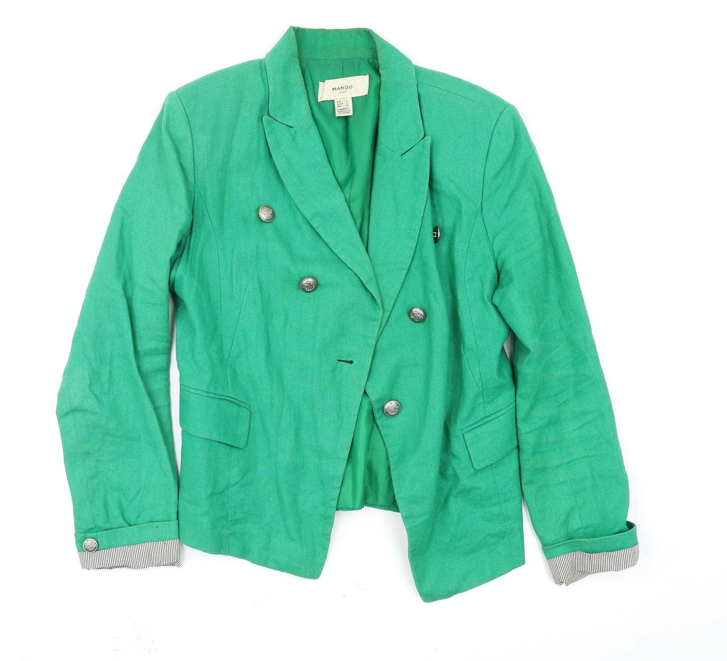 Mango Womens Green   Jacket Blazer Size L