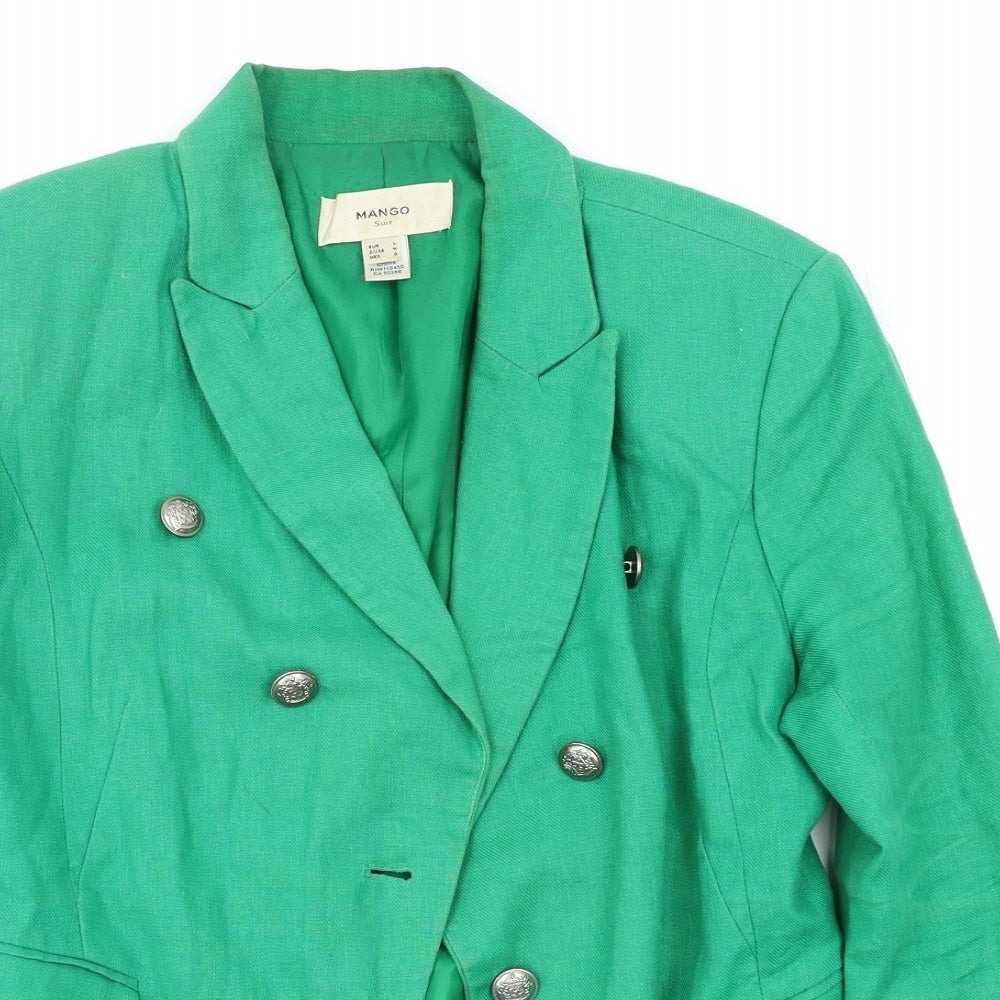 Mango Womens Green   Jacket Blazer Size L