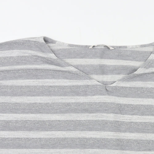 TU Womens Grey Striped  Pullover Jumper Size 22