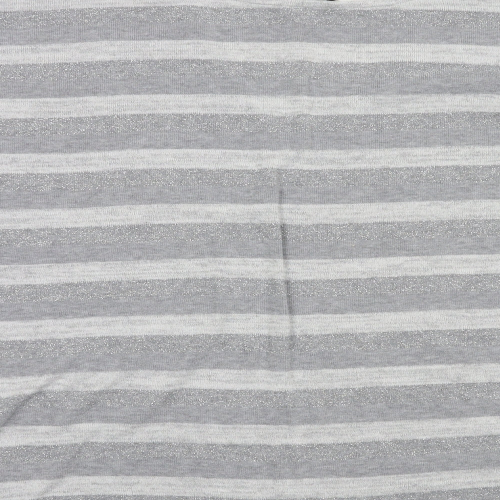 TU Womens Grey Striped  Pullover Jumper Size 22