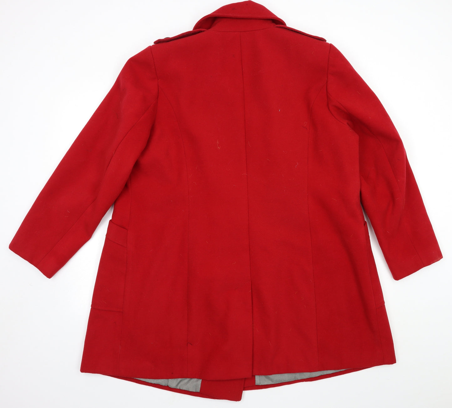Marks and Spencer Womens Red   Trench Coat Coat Size 22